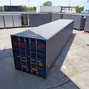 Contenedor marítimo 40 pies dobles puertas gris nuevo - Imagen 4