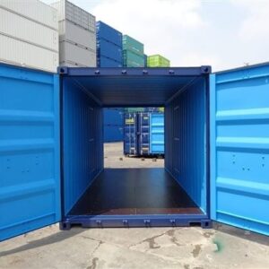 Contenedor marítimo 20 pies doubles puertas azul nuevo - Imagen 3